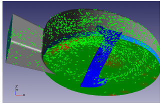 Numerical Modeling of Air Grass Flow and